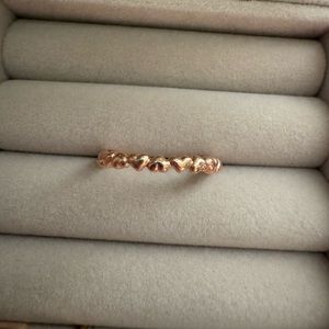 Pandora rose gold heart ring